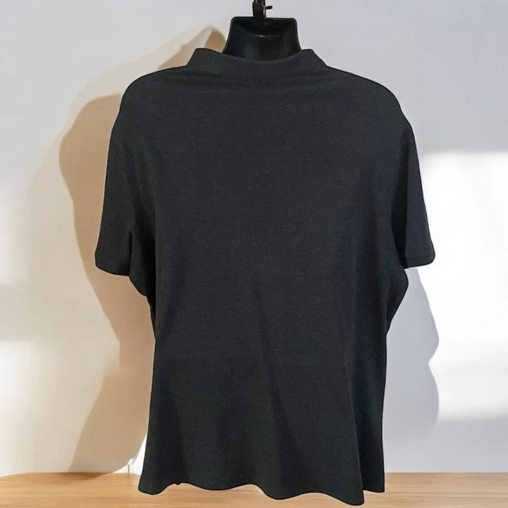 RALPH LAUREN POLO 3 Button Polo Charcoal Grey/Black Big & Tall Men Size XXL/TTG
